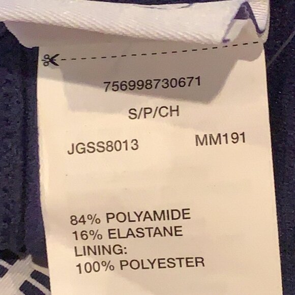 NWT $86 Jag Swim Cross Back Tankini Top Small Swimsuit Athletic Built in Bra - Picture 10 of 11